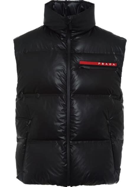 prada gillet|Prada puffer gilet.